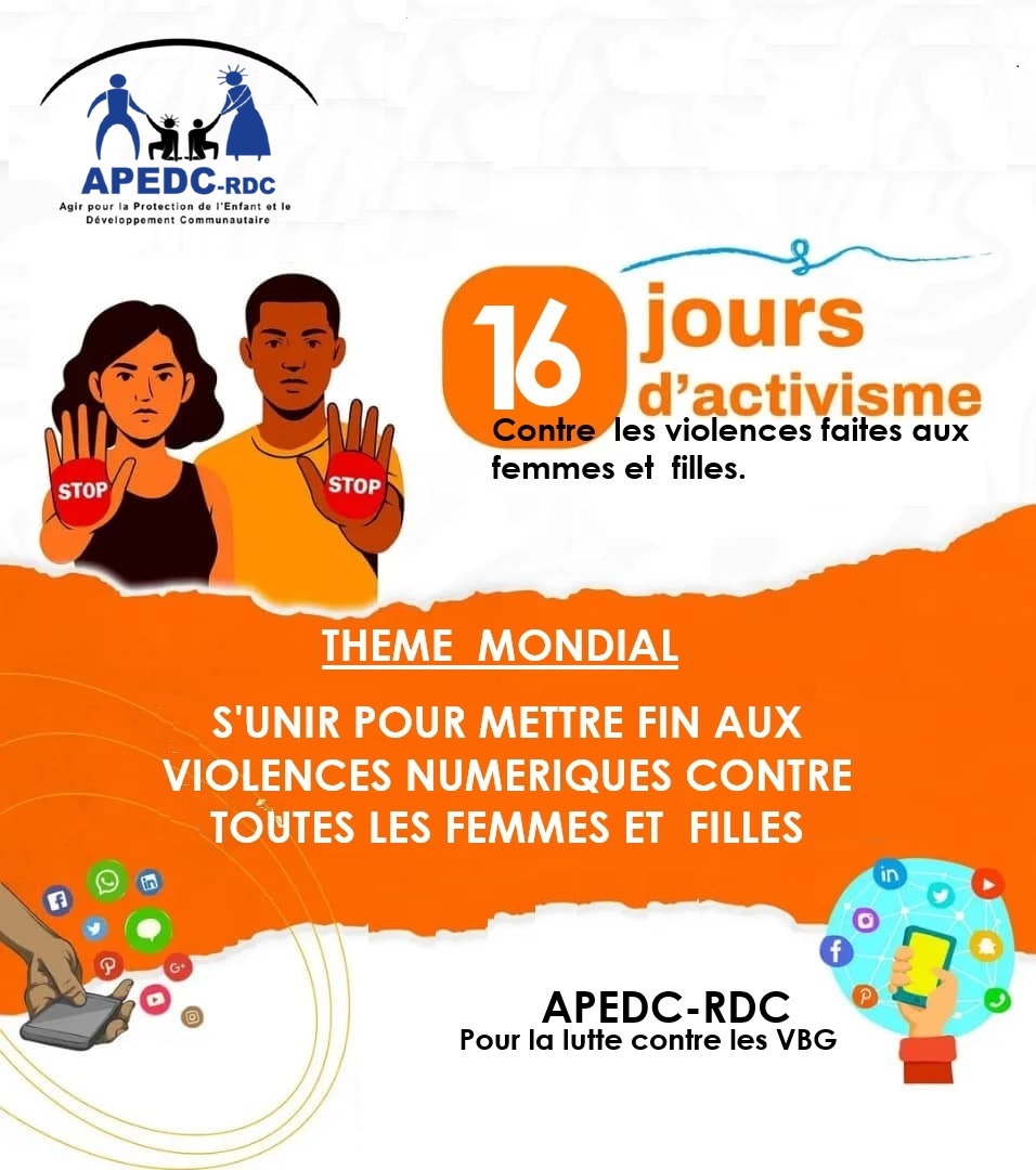 16 JOURS D'ACTIVISME CONTRE LES VIOLENCES BASEES SUR LE GENGRE 